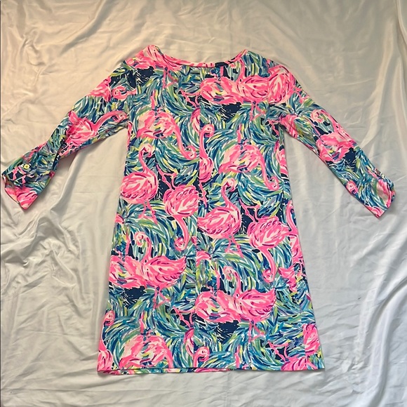 lilly pulitzer dress flamingo beach Women’s Size Small EUC - Picture 4 of 4